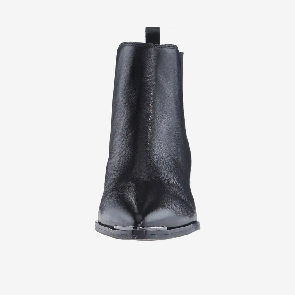 Marc Fisher Yale Pointy Toe Chelsea Booties, Black Leather, Size 7.5 - Picture 2 of 12